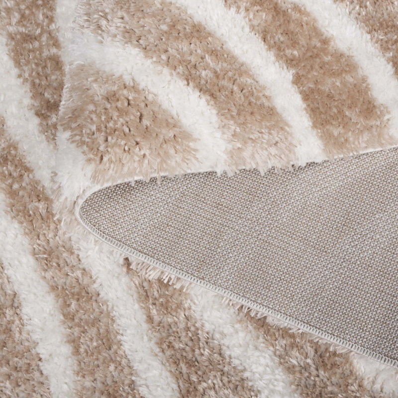 Kadeejah Tahoe Shag Performance Abstract Rug, Rectangle 5' x 7'