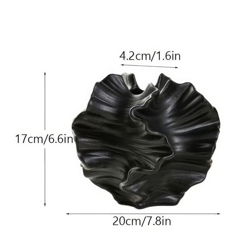 Vase unique en céramique fabriqué à la main, Black