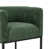 Chenille verte / cadre noir