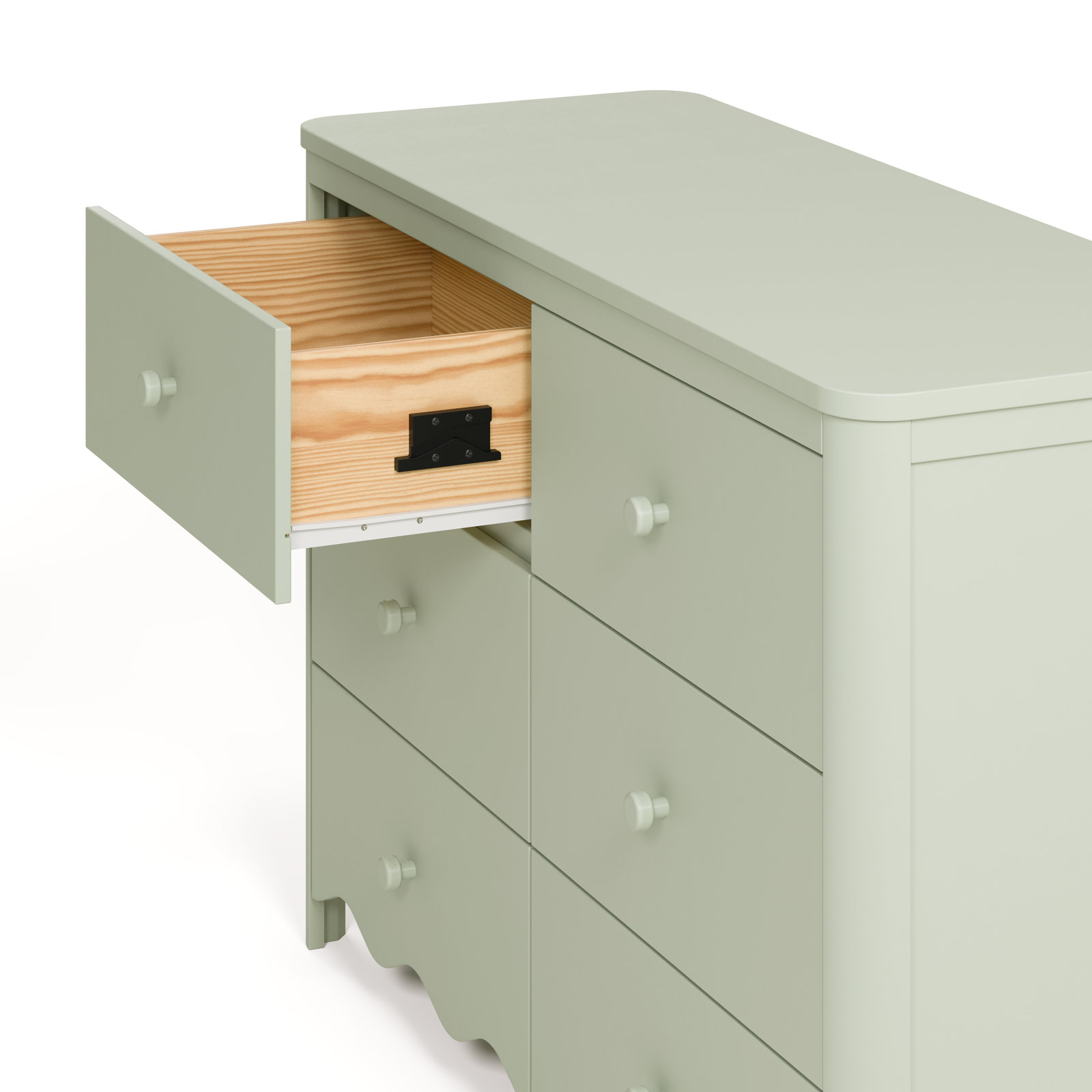 Casablanca 6-Drawer Double Dresser, Sage