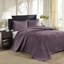Courtepointe mauve pour lit double / grand lit - Rembourrage en coton prélavé pour une nuit de sommeil