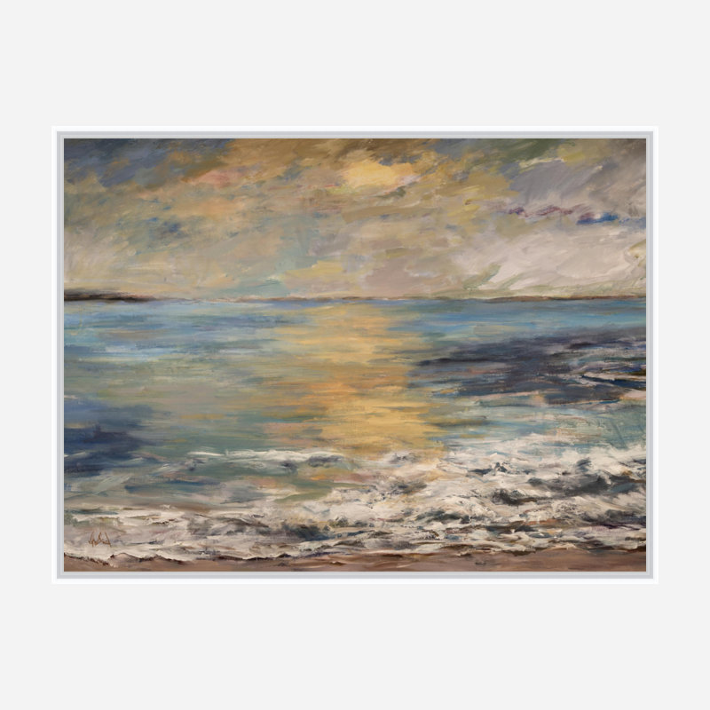 Dana Pointe at Sunset - Artist Enhanced Canvas Print, 24" H x 30" W x 1.75" D, White Framed Canvas