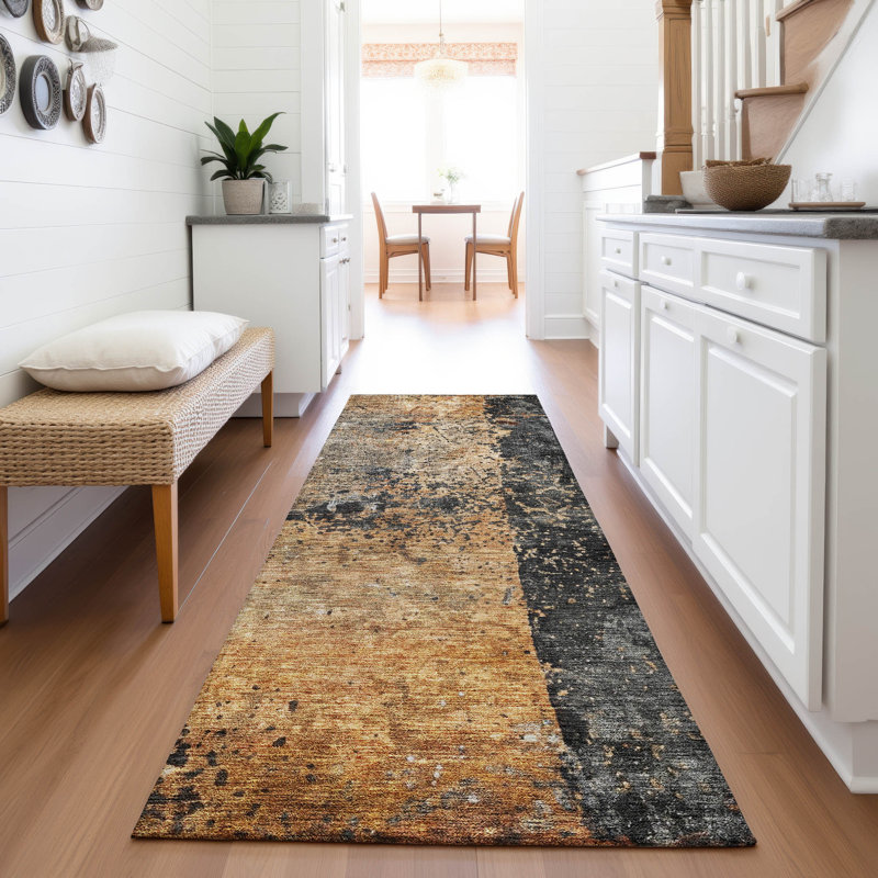 Premium Machine Washable Jessie AMF1205 Abstract Rug, Runner 2'3" x 7'6"