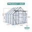 Base surélevée en polycarbonate à double porte 8X8 pi
