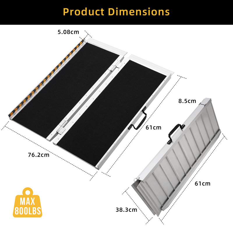 Collapsible Stairs, 5.08cm H x 76.2cm W x 61cm D