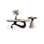 Ensemble de tables basses ovales et rondes