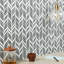 Nabi Alula 10x12 Chevron Crackled Glossy Glass Mosaic Tile-614599956