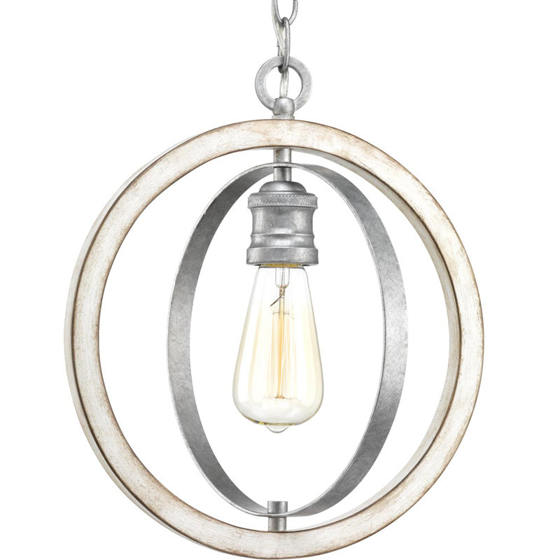 Mccurley 1 - Light Galvanized Single Pendant, Galvanized