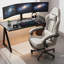 Ensemble de 2 chaises de jeu de course réglables, inclinables et ergonomiques en similicuir-1078751151
