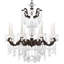 La Scala 8 Light 25in x 28.5in Chandelier in Florentine Bronze with Clear Radiance Crystals-417985600-417985628