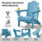 Kahn Folding Adirondack Chair with Cup Holder-903659707