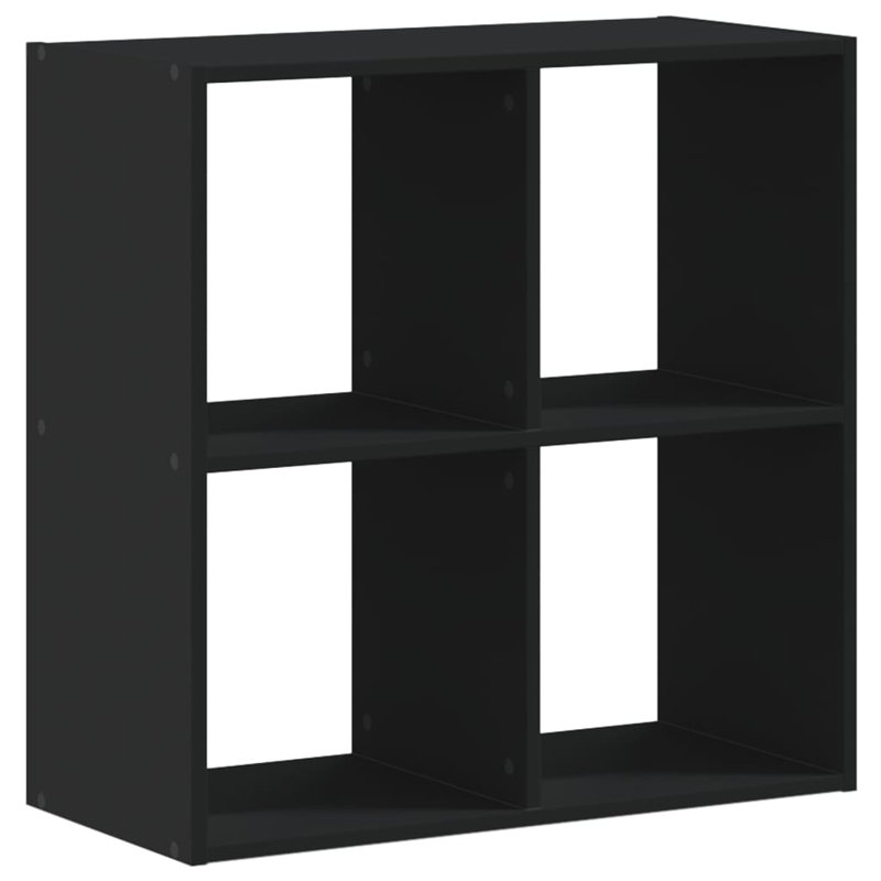 Selven 68.5cm H x 68.5cm W Bookcase, Black