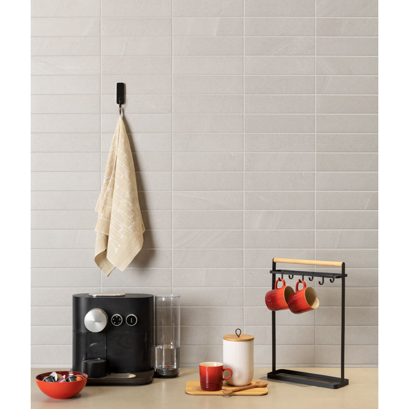 3" x 10" Ceramic Subway Wall & Floor Tile, Gris