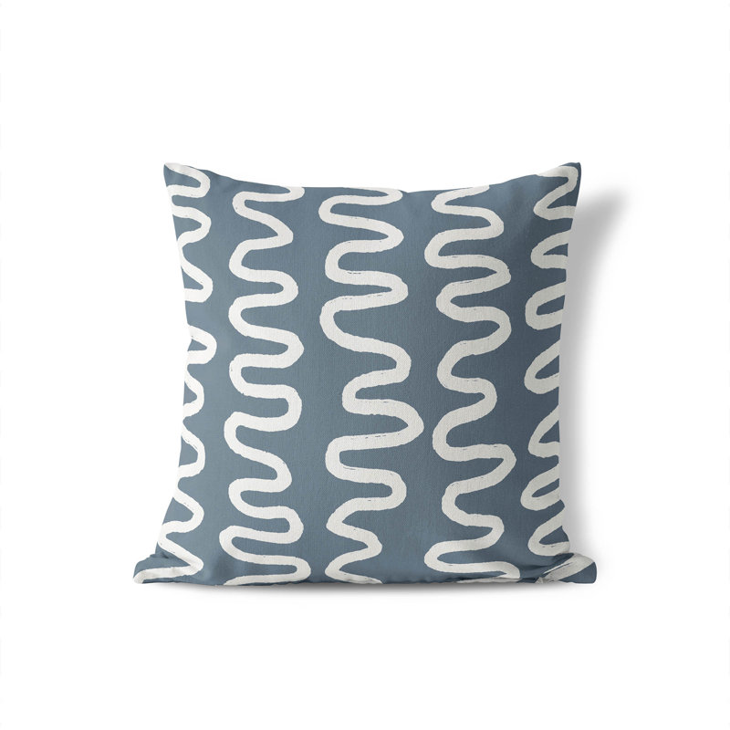 Coussin Wiggle, H 20 po x l 20 po, Bleu