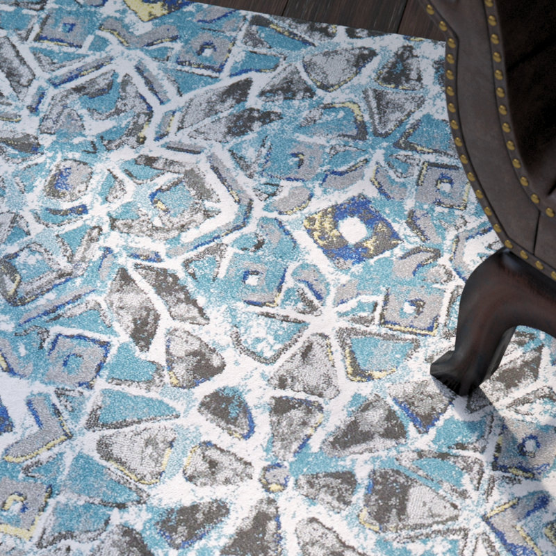 Tapis géométrique Cherise Mykonos, Rectangle 10 pi x 13 pi 2 po