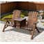 Causeuse Adirondack, chaise Adirondack avec seau à glace, causeuse d'extérieur avec dossier haut