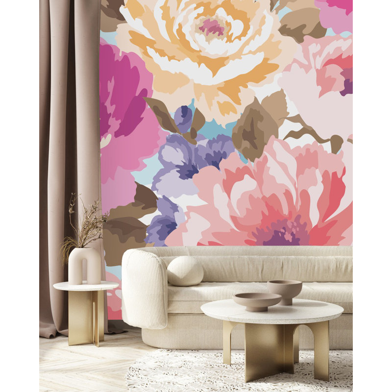 Peel & Stick Wall Mural, 10.42' W x 10.42' L
