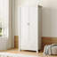 2 Door Manufactured Wood Wardrobe-1982372307