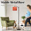 Lampe sur pied à arc avec abat-jour réglable Orange