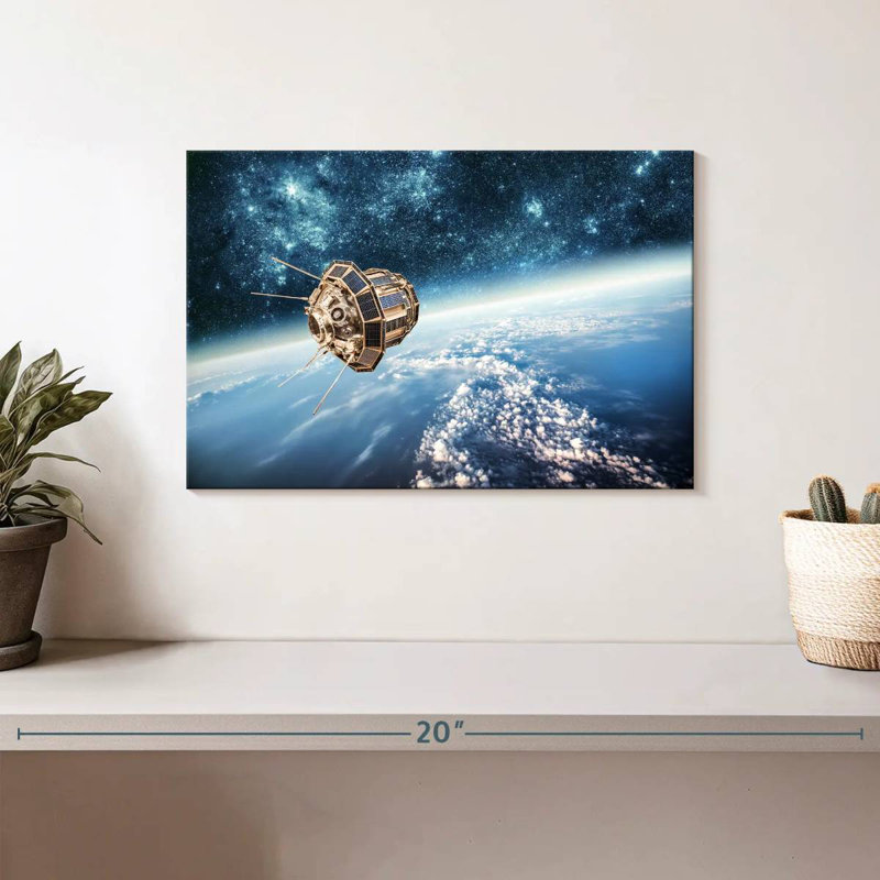Oberle Outer Space Satellite, 8" H x 12" W