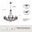 40.6" W 12-Light Dimmable Wagon Wheel Chandelier-1883130893
