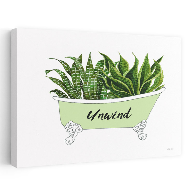 «Greenery Tub», cactus abstrait, paysage, art naturel, H 16 po x l 24 po