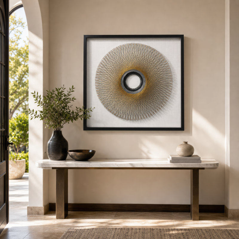 Handmade Glam Abstract Wall Decor