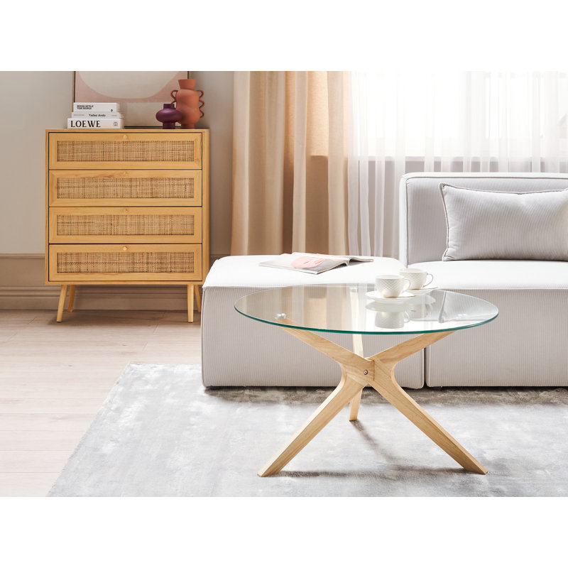 Avrumy Cross Legs Coffee Table