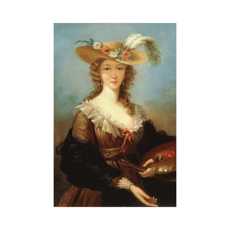 Self Portrait by Elisabeth Louise Vigee Le Brun - Wrapped Canvas Painting, 66.04 cm H x 45.72 cm W x 1.91 cm D