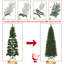 Arbre de Noël prelit à crayon mince, lumières blanc chaud, bouts de branches-102144481