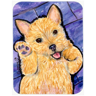East Urban Home Norwich Terrier Glass Cutting Board