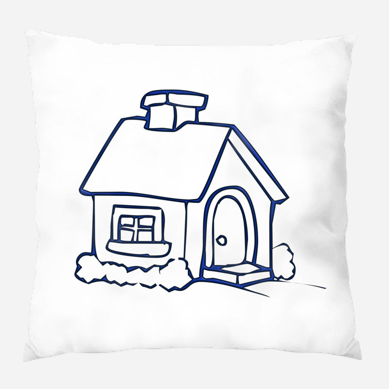 Housse et insert de coussin carré Edgebrooke, Microsuède, Intérieur