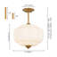 Glass Semi Flush Mount