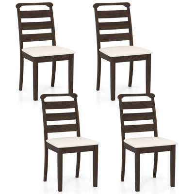 Modern Dining Chair Upholstered Farmhouse Chairs with Rubber Wood Frame
