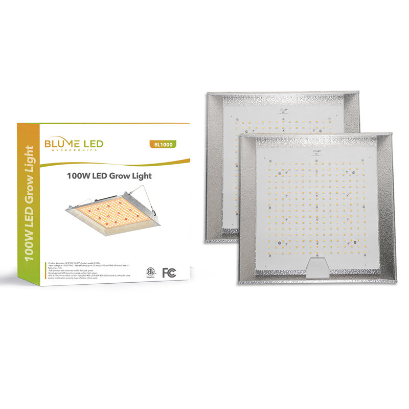 Blume 100 watts à spectre complet à DEL avec chaînette pour plantes d'intérieur poussent la lumière