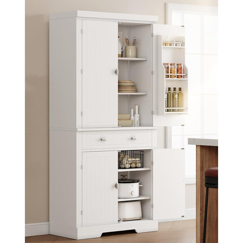 182.1cm Kitchen Pantry, White