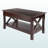 Julian Rectangular Brown Coffee Table with Four Legs, 17.88'' H X 36.75'' W X 20.85'' D
