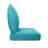 Knife Edge Seat Cushion With Zipper Closure And Knife Edge, Plain Back Cushion, With White Polyester Padded Fill.-1089601985