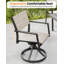 Ensemble de chaises de patio pivotantes, ensemble de 2 chaises de salle à manger d'extérieur en aluminium Never-Rust-236610536-236610538