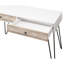 Bureau d'ordinateur en chêne taupe