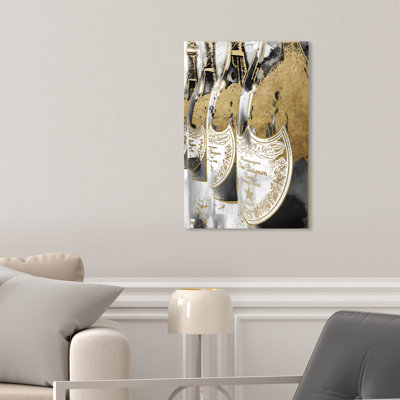 " Drinks And Spirits Golden Champagne Feast, Glam Gold "