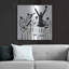 Art mural en métal luxueux «Silhouette» par Joachim McMillan, 36 po x 36 po
