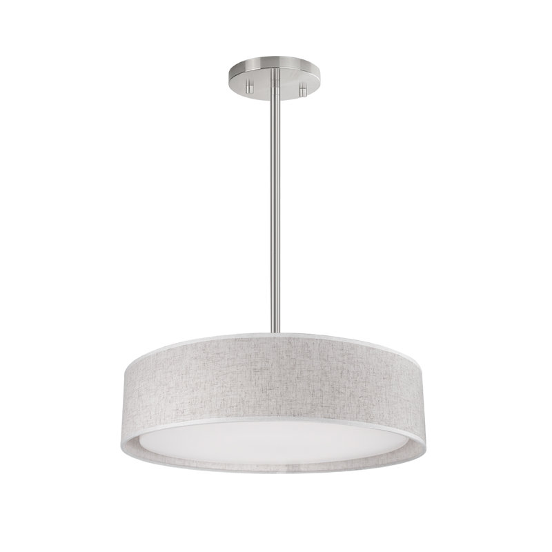Plafonnier encastré en polymère Dalton, H 4,25 po x l 16 po x P 16 po