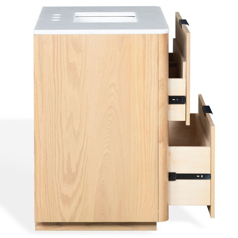 Meuble-lavabo simple 36 po Neville, Naturel