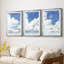 LANDSCAPES Series LVI - Impression encadrée sur mesure de qualité supérieure - 3 pièces-1186605155