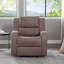 Fauteuil inclinable manuel moderne en similicuir