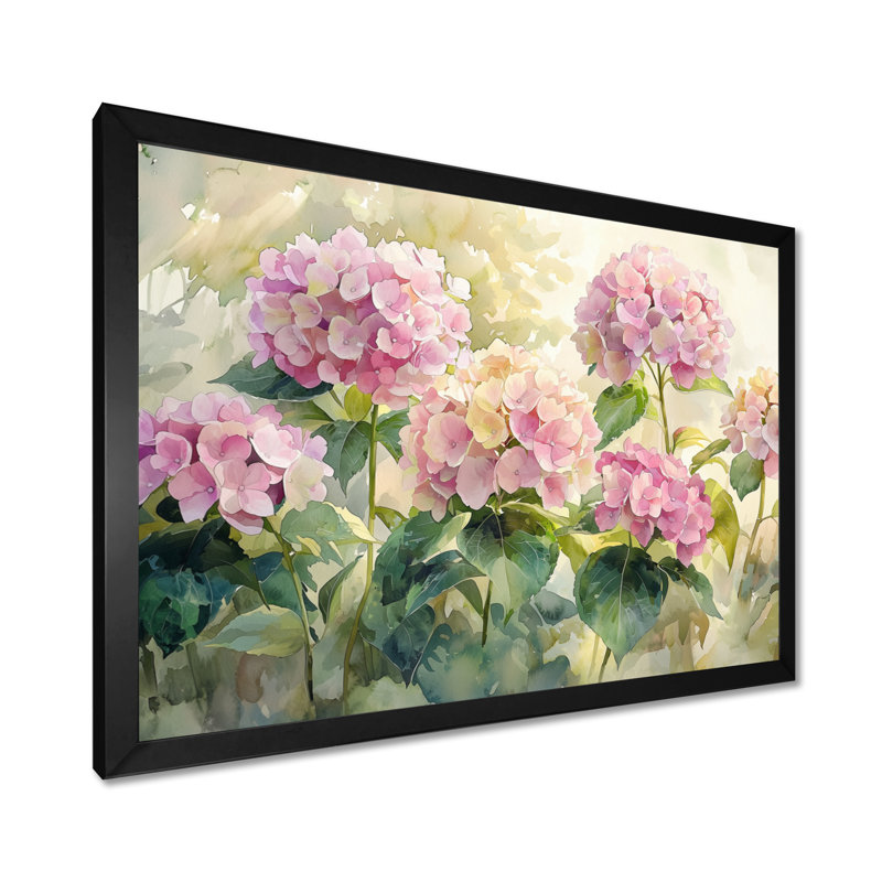 Jadarrion - Floral Wall Art, Reproduction encadrée d'une seule photo, H 30 po x l 40 po, Noir, noir, noir, noir