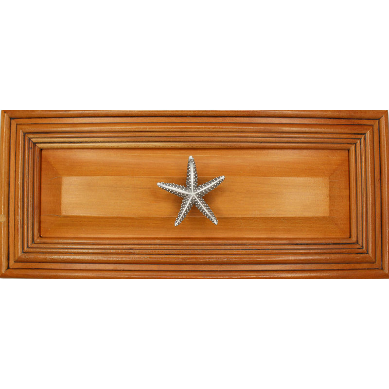 2" Starfish Small Knob, Brushed Nickel, 2" L x 2" W, 2
