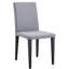 4 chaises de salle à manger grises - confortables et tendance. Conception minimaliste pour une vie moderne. Convient aux tailles appropriées. Pieds en métal avec surface lisse. Naturel respirant. Fabrication stable intégrée.-718473904