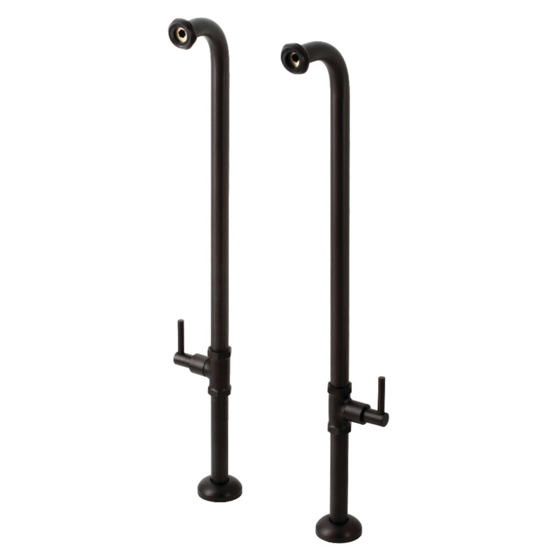 Conduite d'alimentation de baignoire autoportante Concord, Bronze huilé